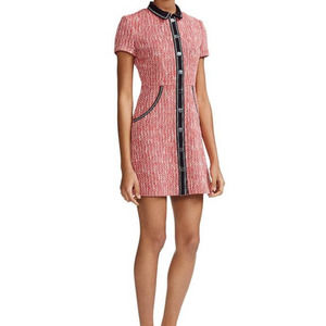 Maje Red and Black Mini Dress